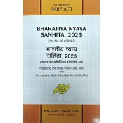 Modern Law House's Bharatiya Nyay Sanhita 2023  Bare Act 